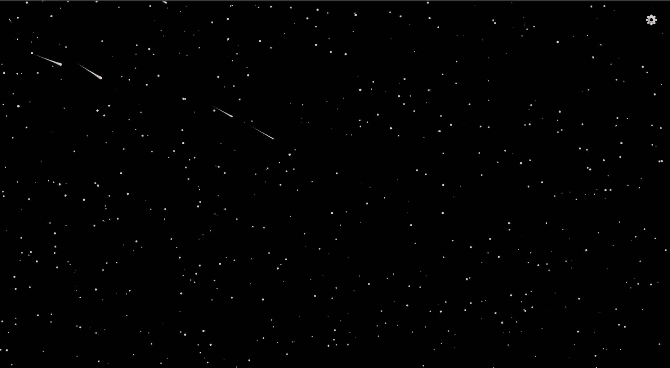 闪烁的星星和随机划过的流星