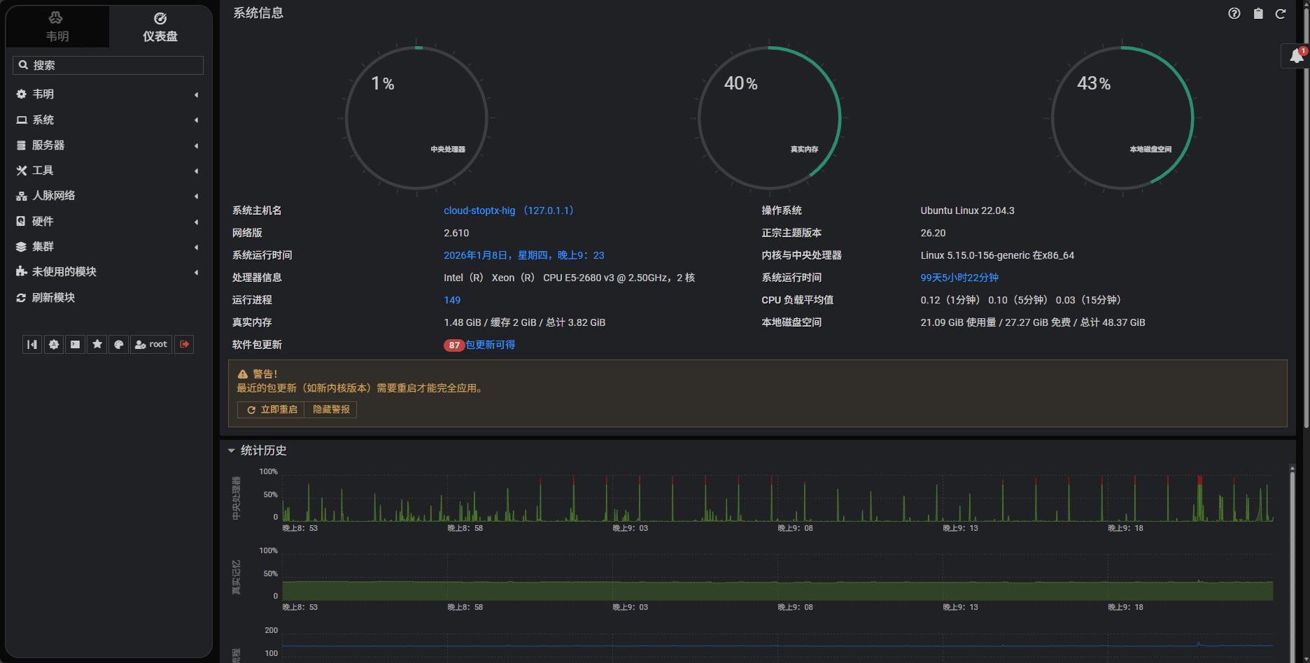 Linux服务器可视化安全管理界面Webmin